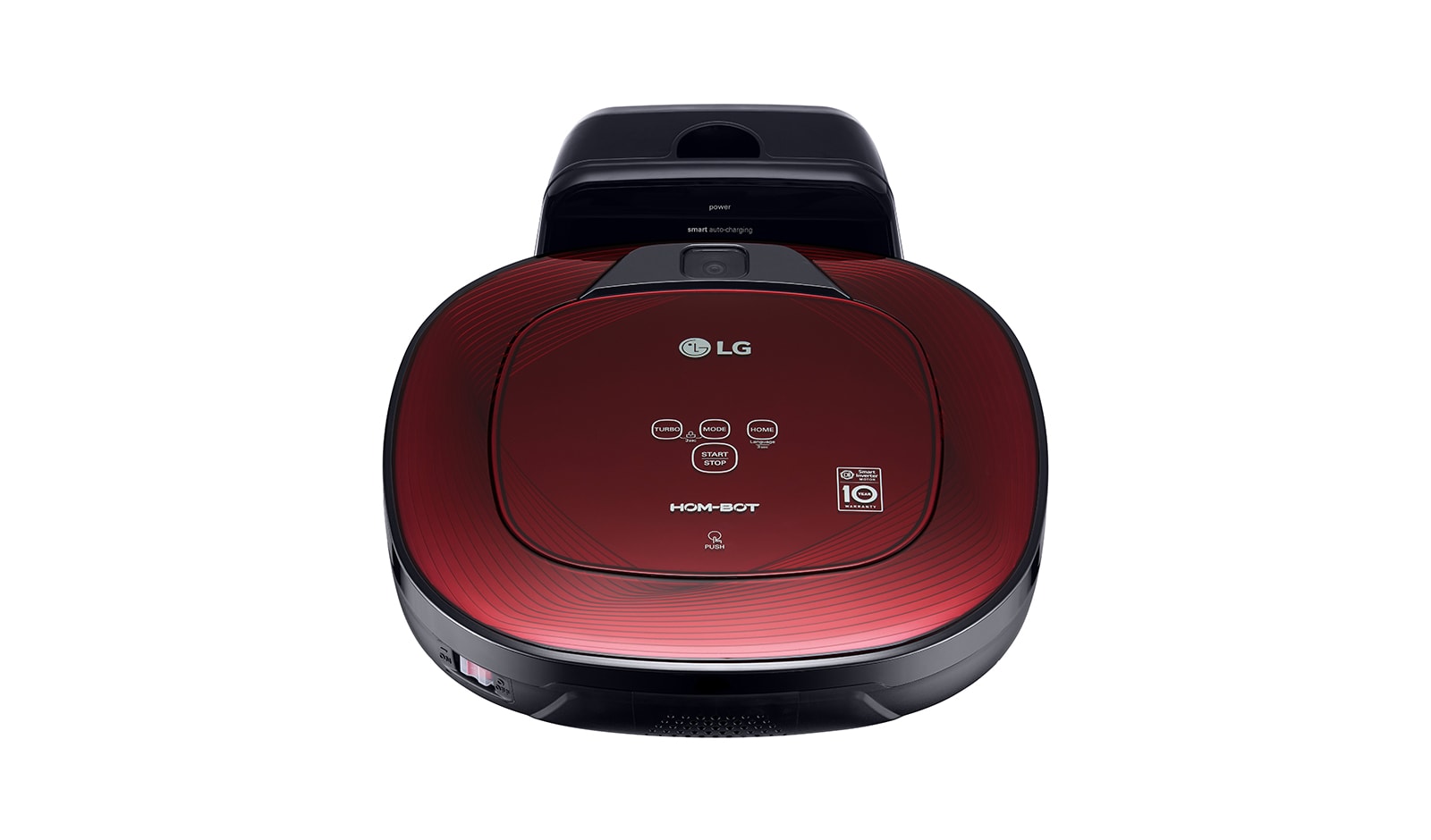 LG Ny robotdammsugare i ruby red färg med Smart Inverter Motor™ och ännu noggrannare rengöring i hörnen, VR8601RR